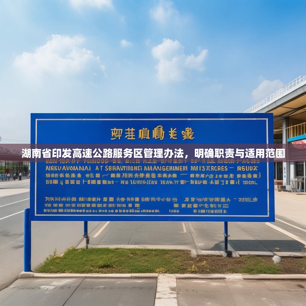湖南省印发高速公路服务区管理办法，明确职责与适用范围