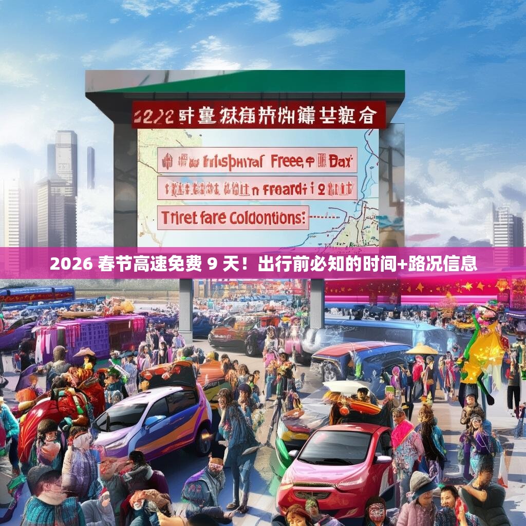 2026 春节高速免费 9 天！出行前必知的时间+路况信息