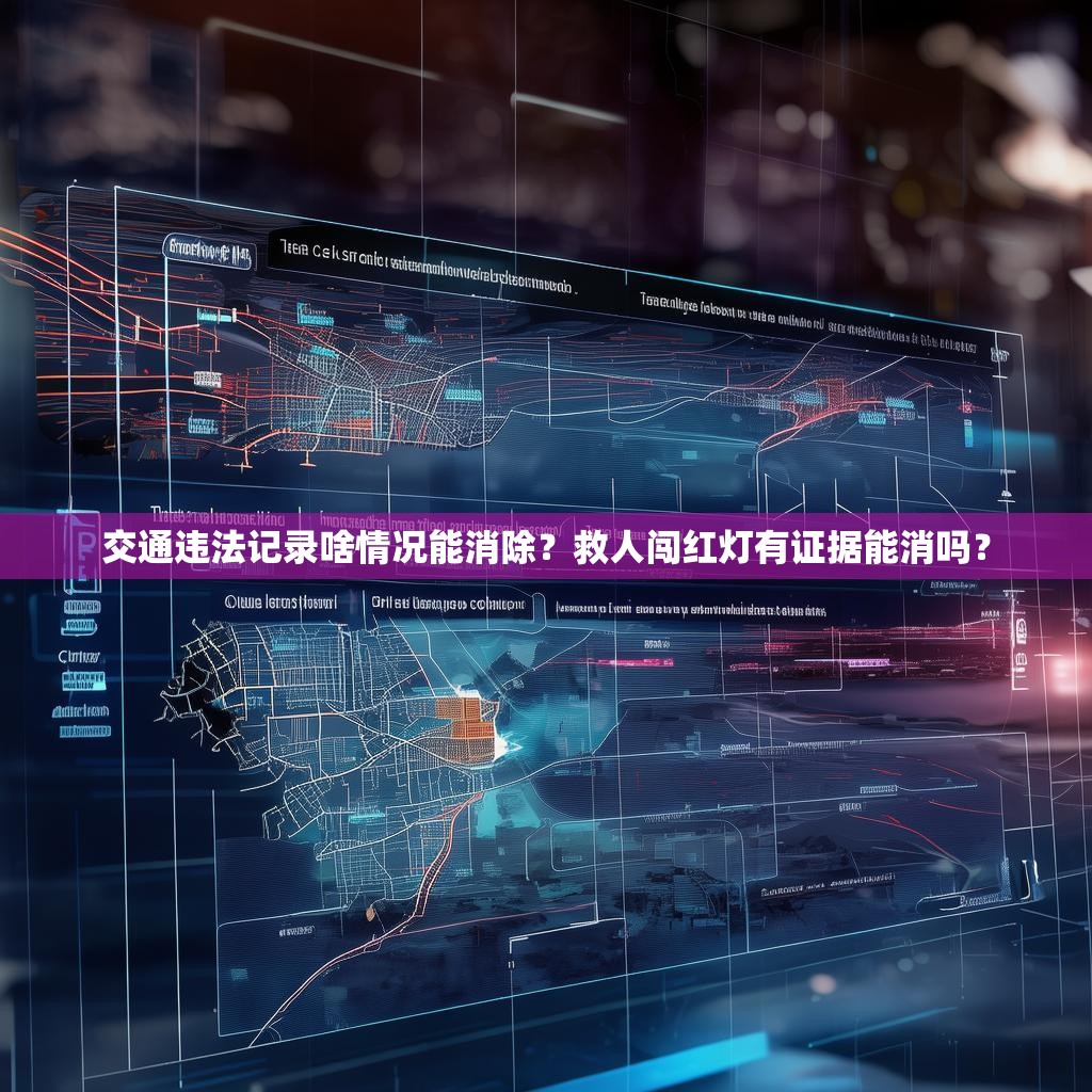 交通违法记录啥情况能消除？救人闯红灯有证据能消吗？