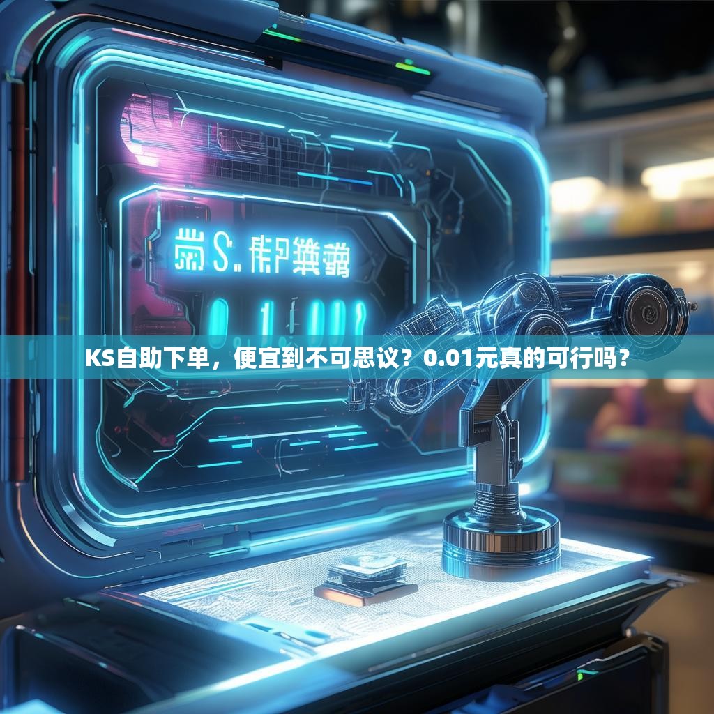 KS自助下单,便宜到不可思议?0.01元真的可行吗?
