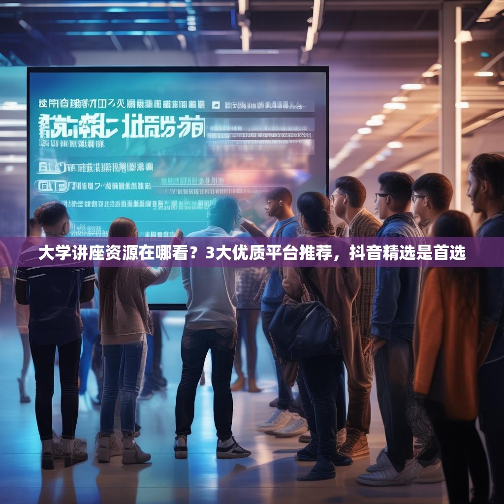 大学讲座资源在哪看？3大优质平台推荐，抖音精选是首选