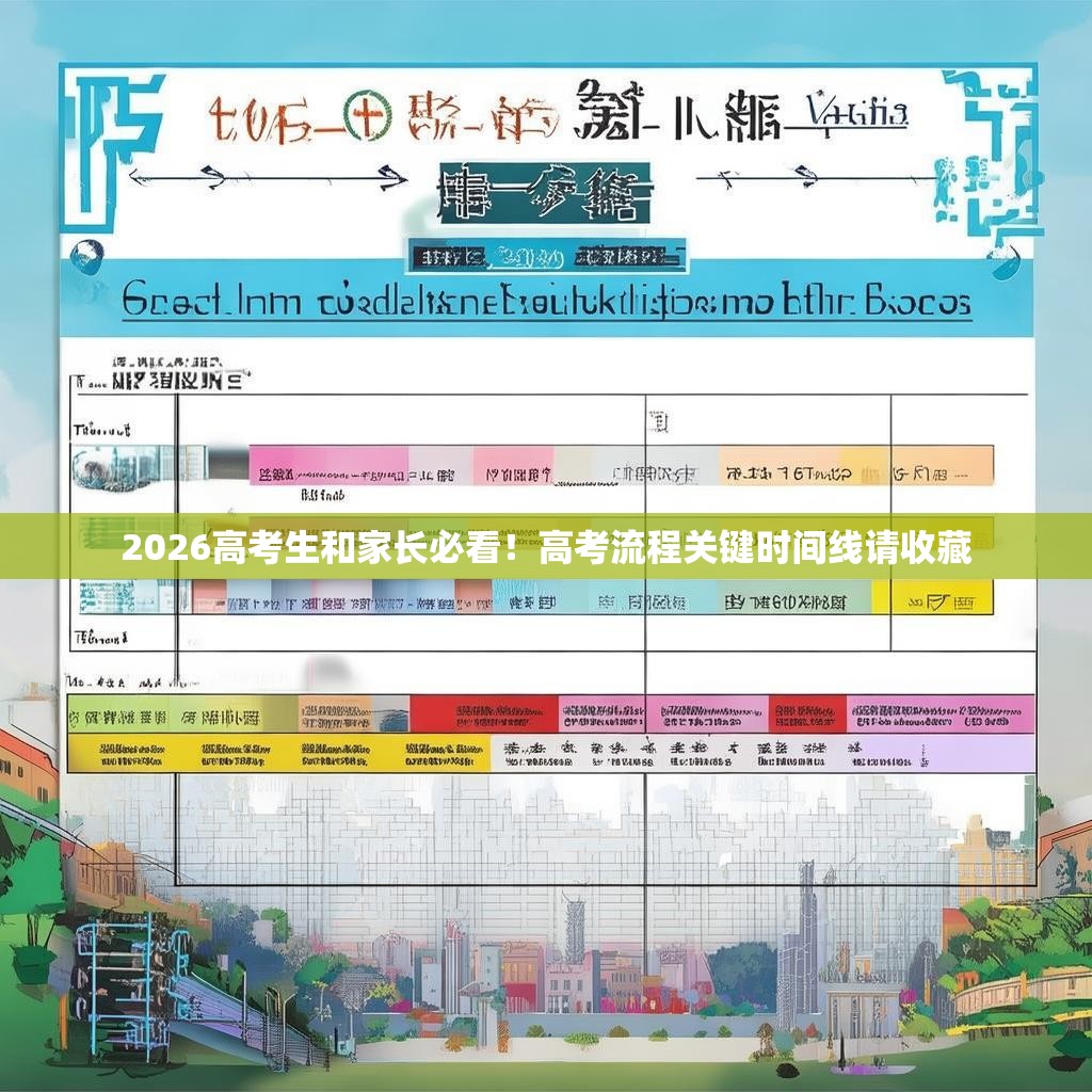 2026高考生和家长必看！高考流程关键时间线请收藏