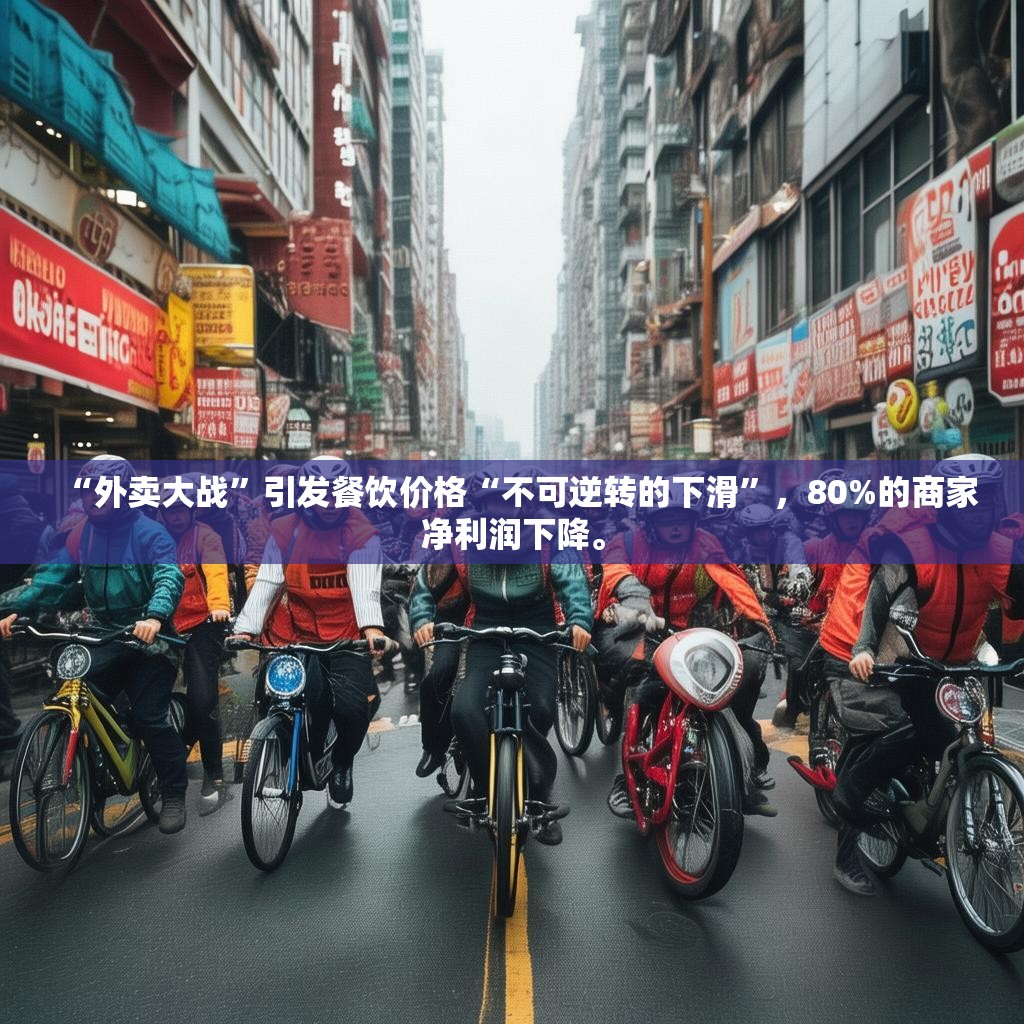 “外卖大战”引发餐饮价格“不可逆转的下滑”,80%的商家净利润下降。