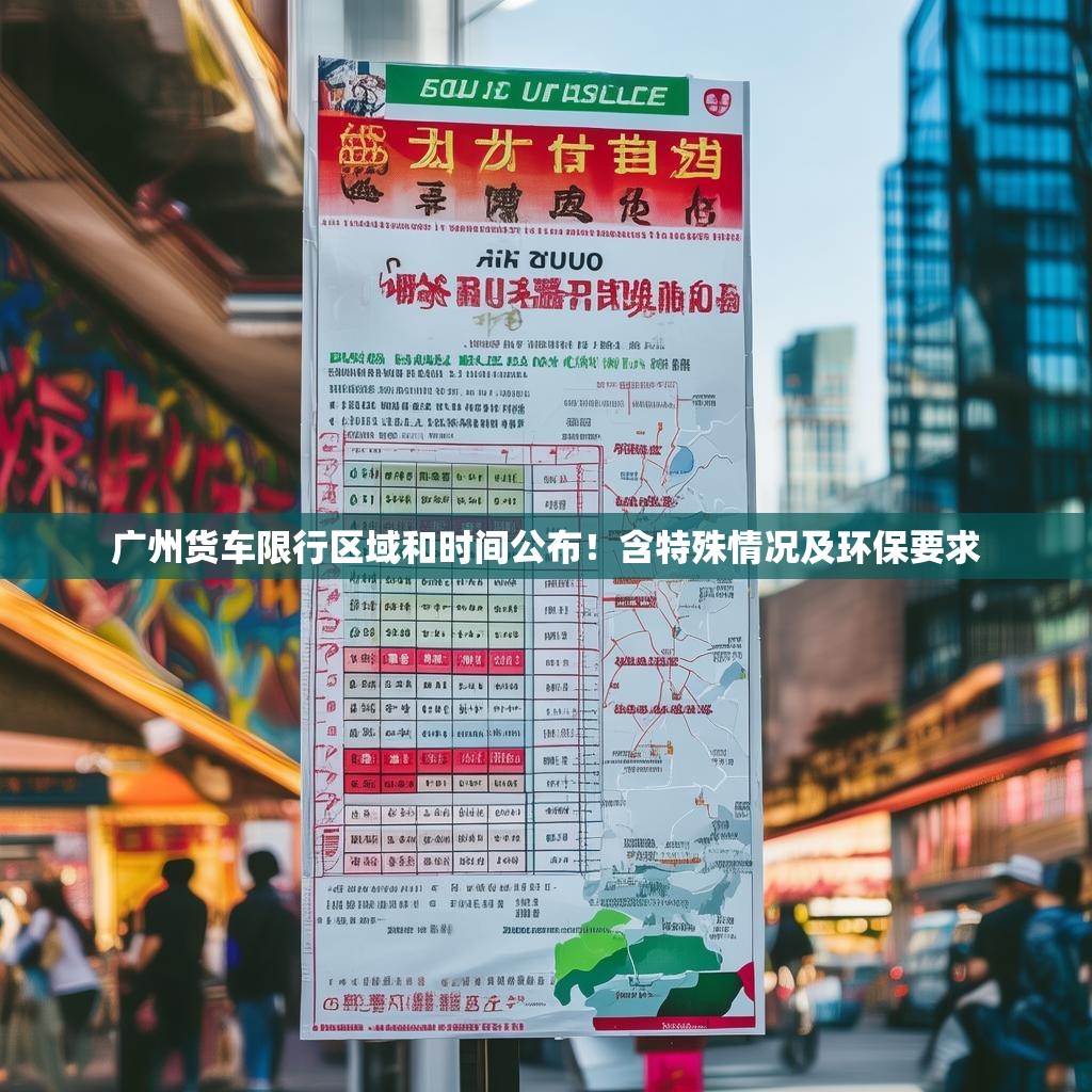 广州货车限行区域和时间公布！含特殊情况及环保要求
