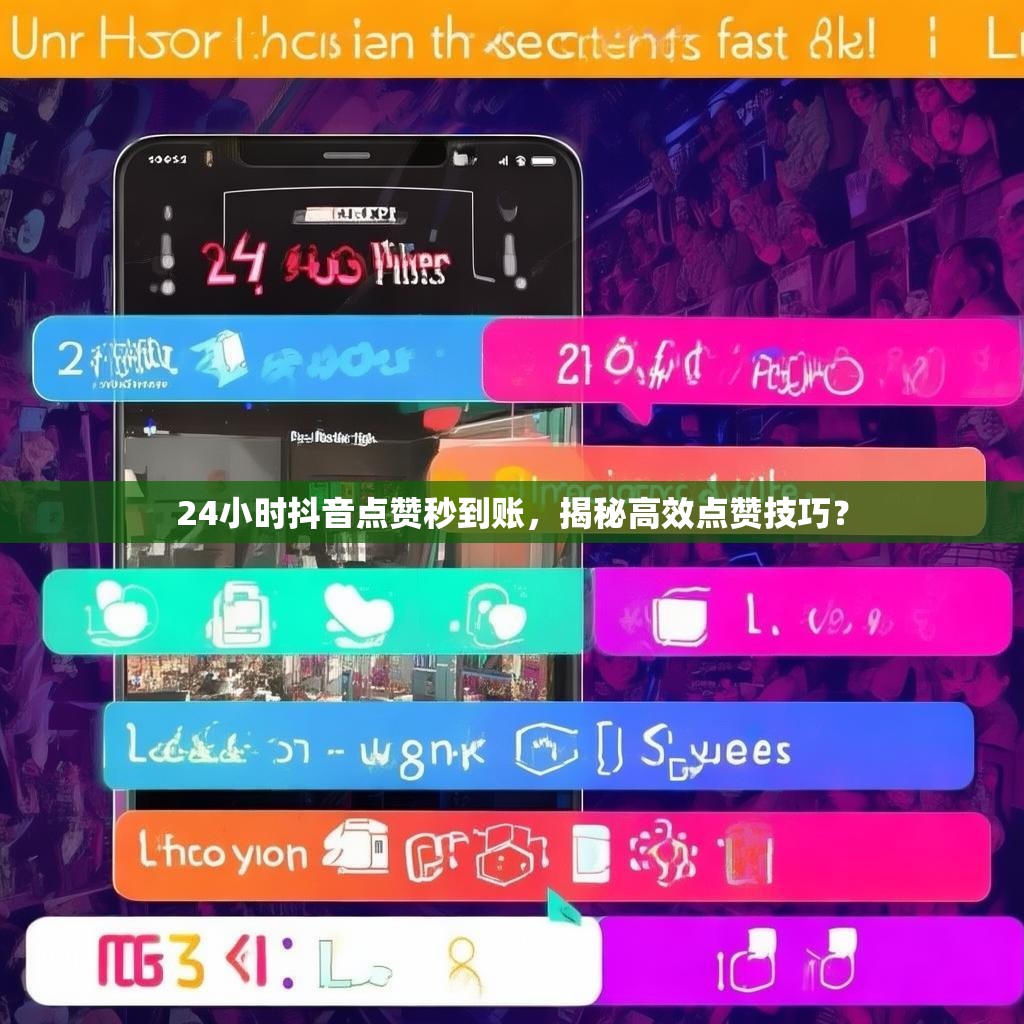 24小时抖音点赞秒到账,揭秘高效点赞技巧?