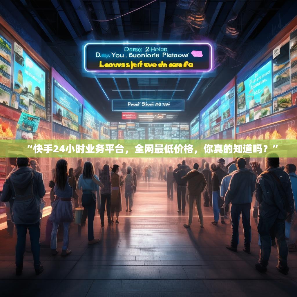 “快手24小时业务平台,全网最低价格,你真的知道吗?”