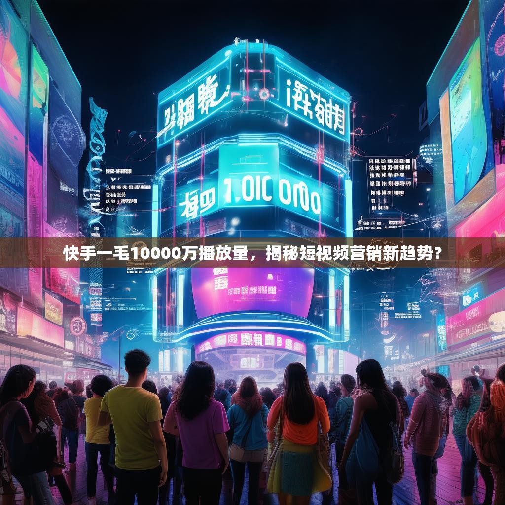 快手一毛10000万播放量,揭秘短视频营销新趋势?