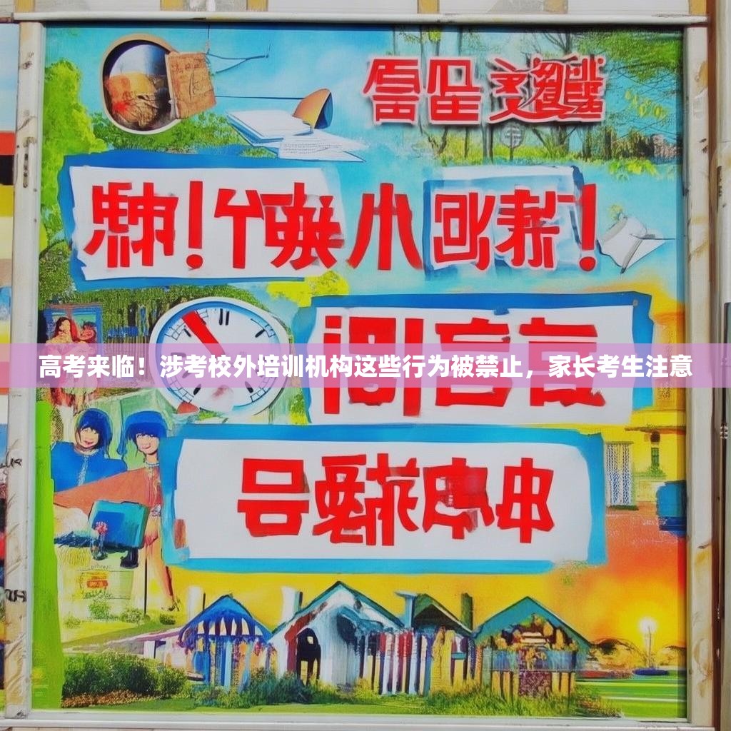 高考来临!涉考校外培训机构这些行为被禁止,家长考生注意