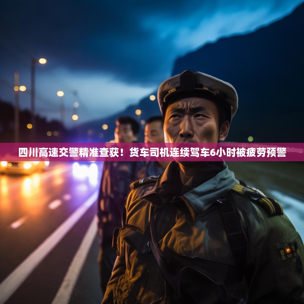 四川高速交警精准查获!货车司机连续驾车6小时被疲劳预警