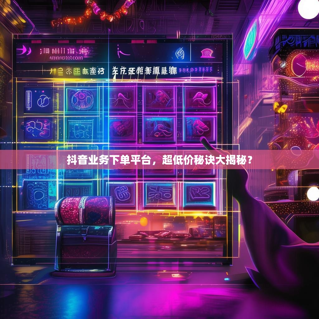 抖音业务下单平台，超低价秘诀大揭秘？
