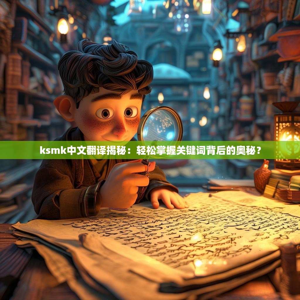 ksmk中文翻译揭秘:轻松掌握关键词背后的奥秘?