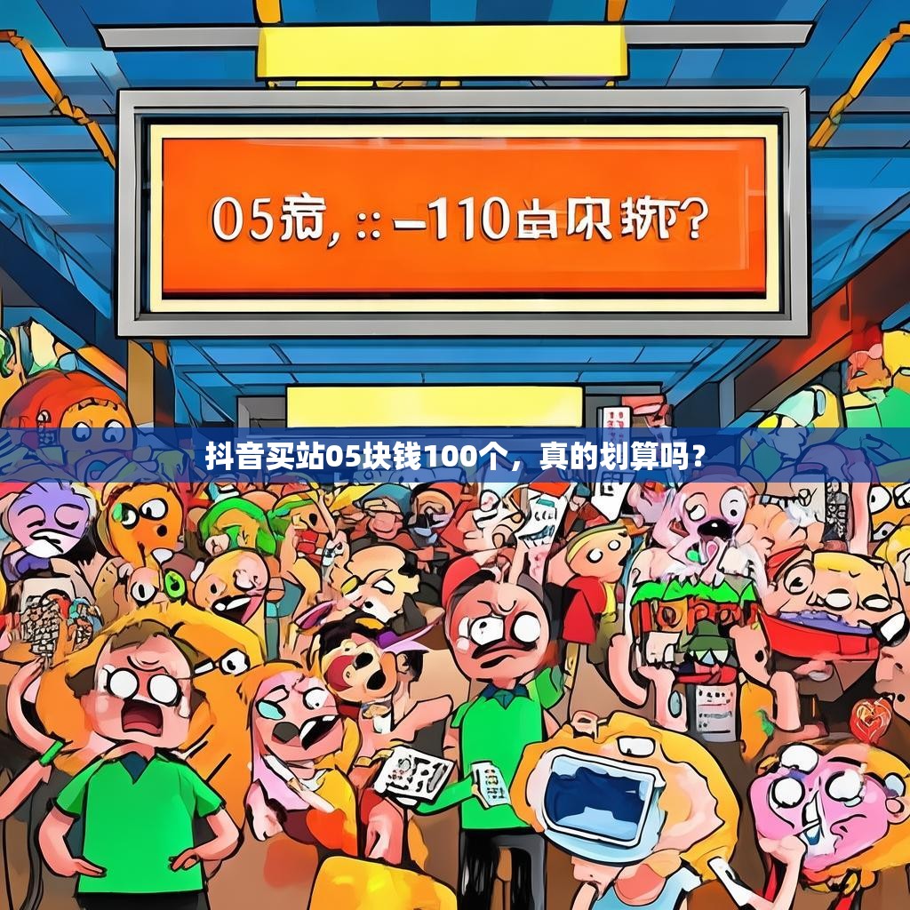 抖音买站05块钱100个，真的划算吗？