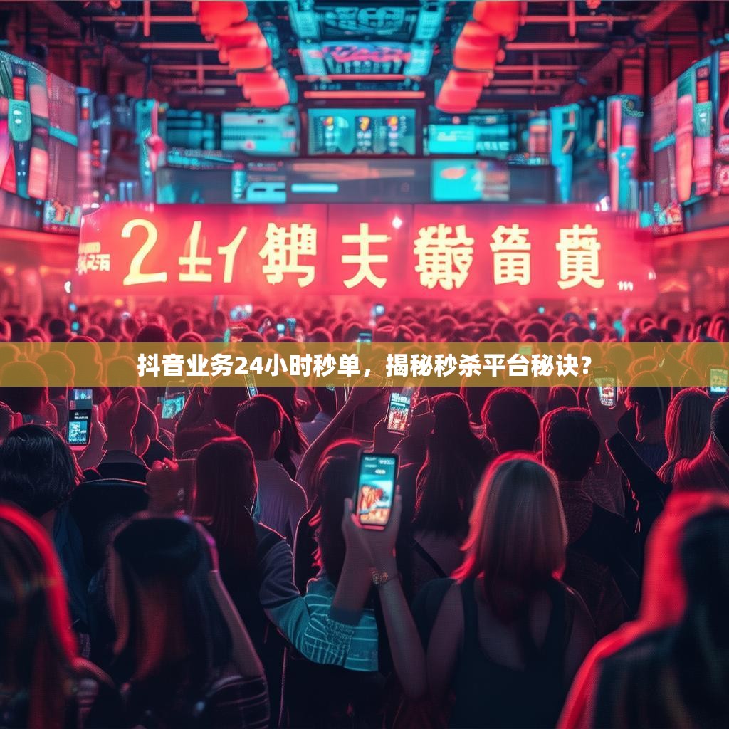抖音业务24小时秒单,揭秘秒杀平台秘诀?