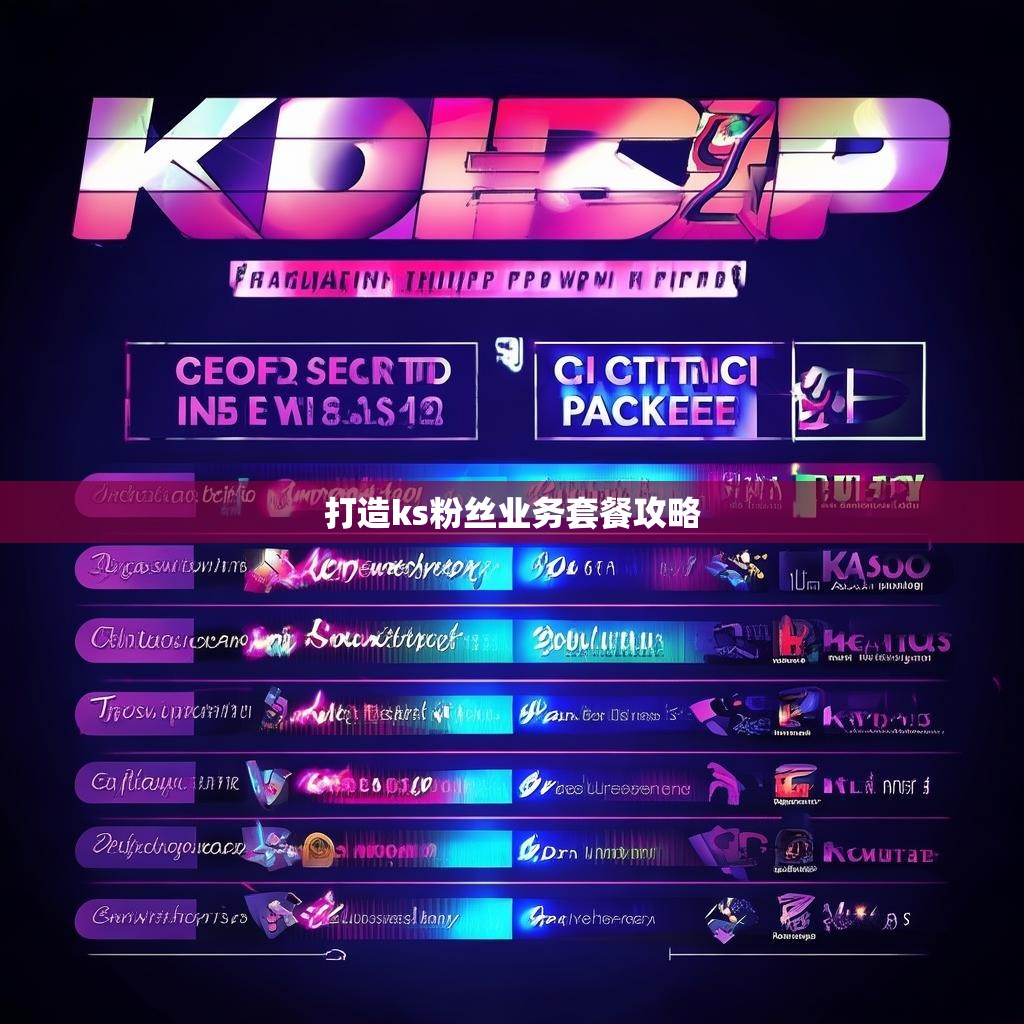 打造ks粉丝业务套餐攻略