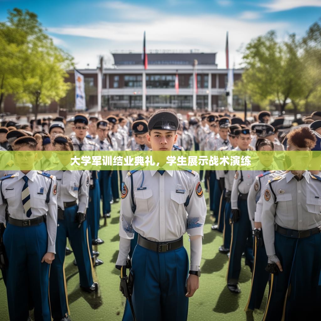 大学军训结业典礼，学生展示战术演练