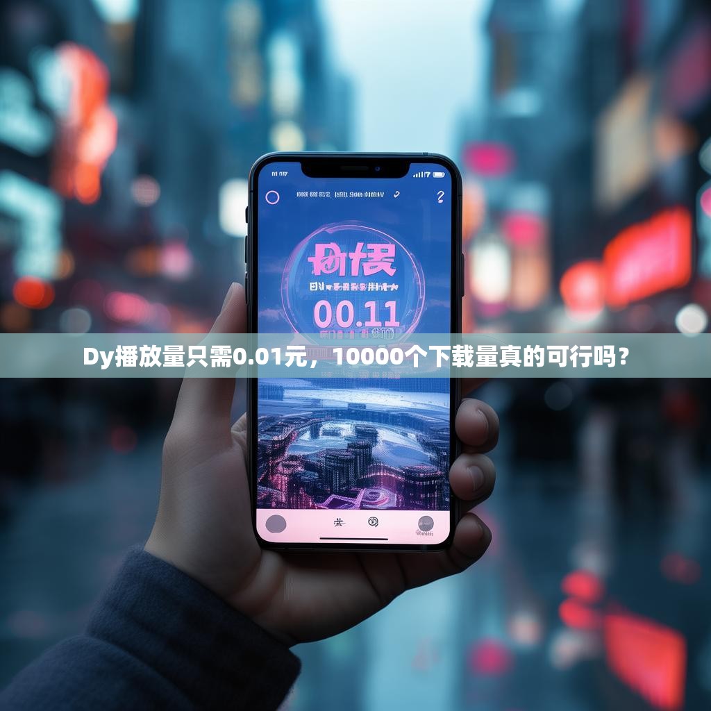 Dy播放量只需0.01元,10000个下载量真的可行吗?