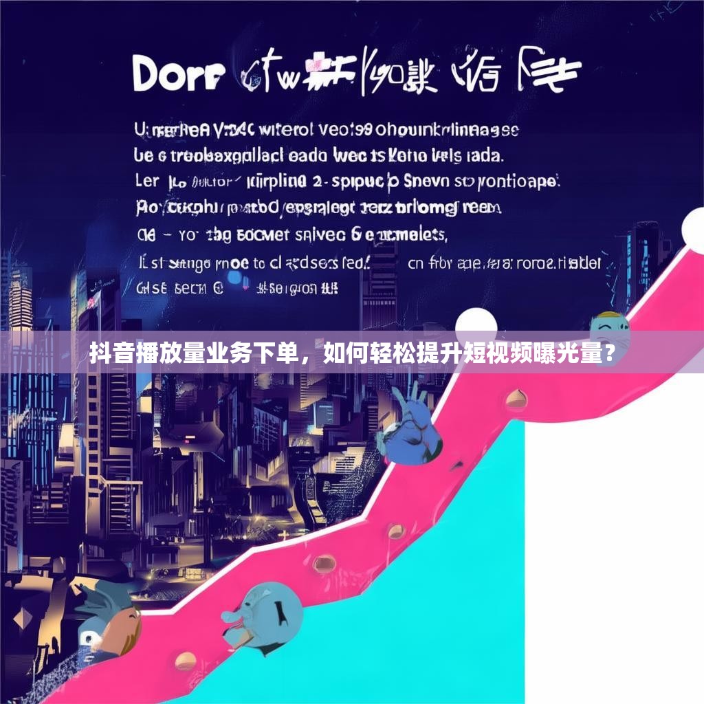 详细阅读:抖音播放量业务下单,如何轻松提升短视频曝光量? 抖音播放量业务下单,如何轻松提升短视频曝光量?