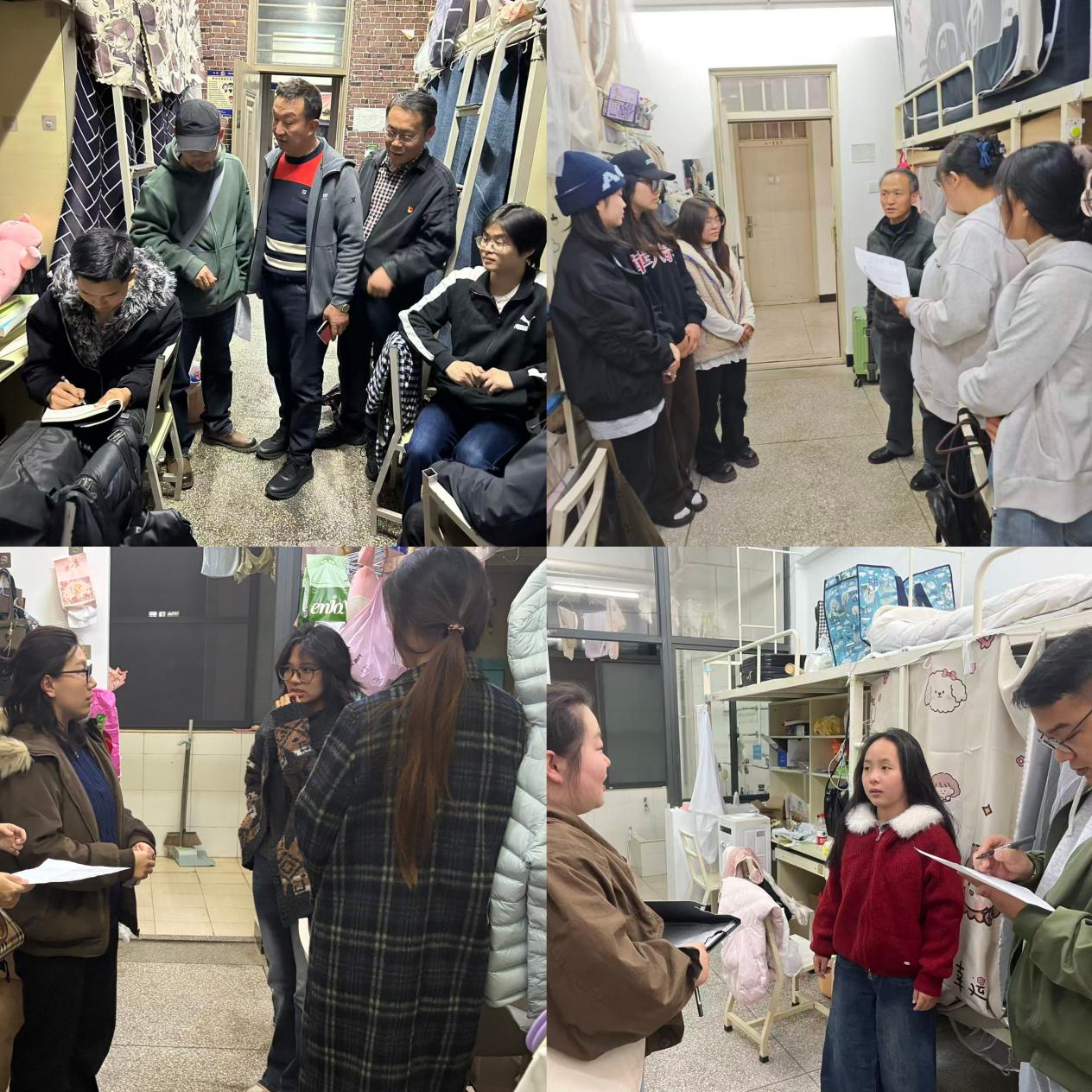 新学期美术学院走访学生宿舍,了解情况并解决学生实际问题