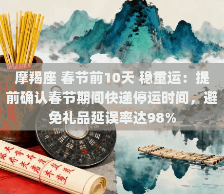 春节快递停运？摩羯座提前确认，避免98%礼品延误