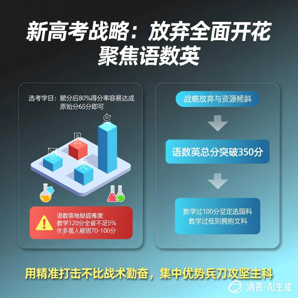 新高考选科攻略：语数英是关键，成绩兴趣专业三原则要记牢